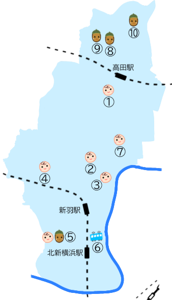 高田新吉田新羽エリアマップ